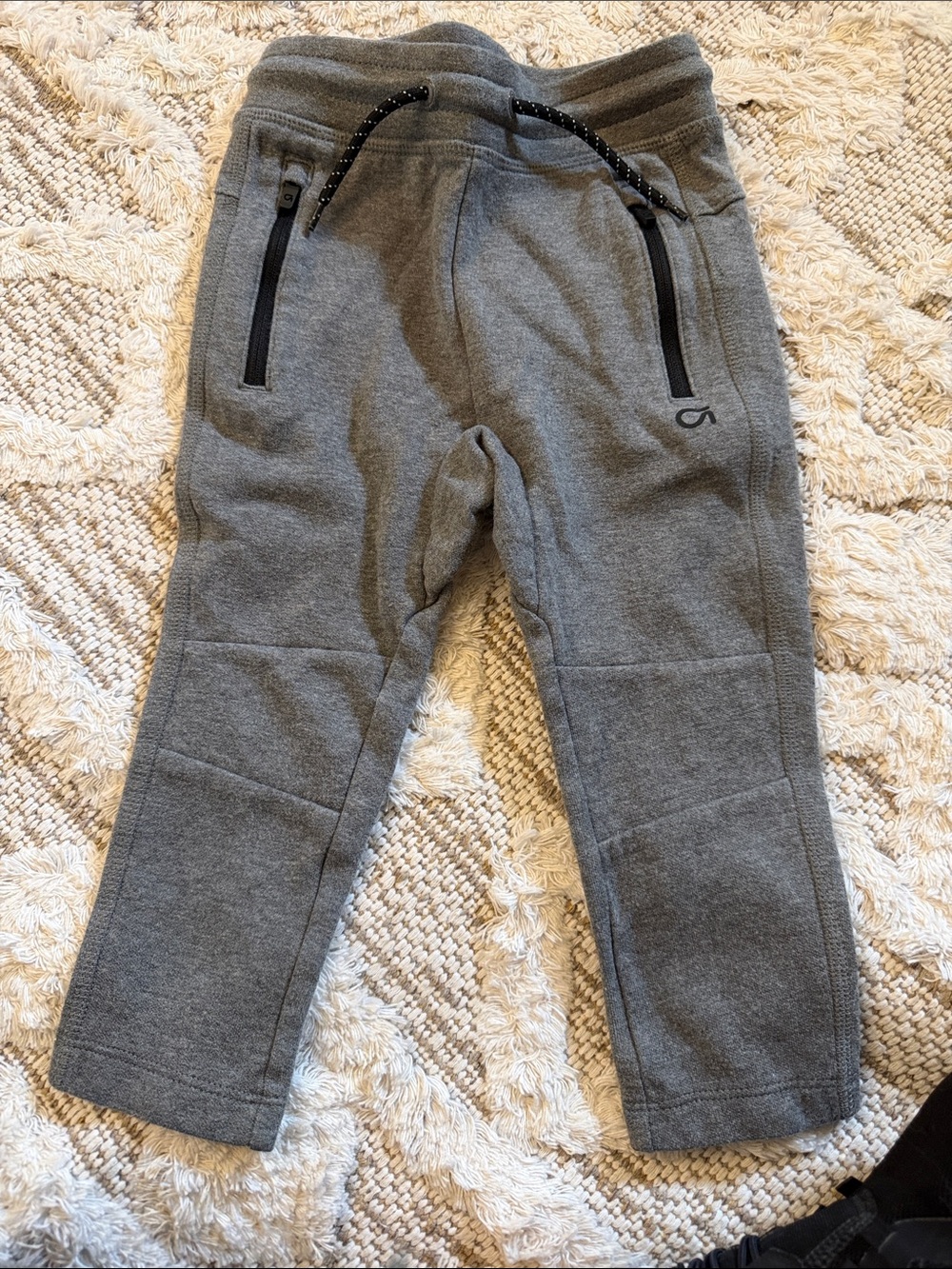 GAP Gray Kids Jogger Sweatpants with Zipper Pockets